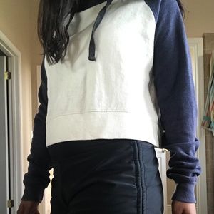 Cropped Colorblock Hoodie